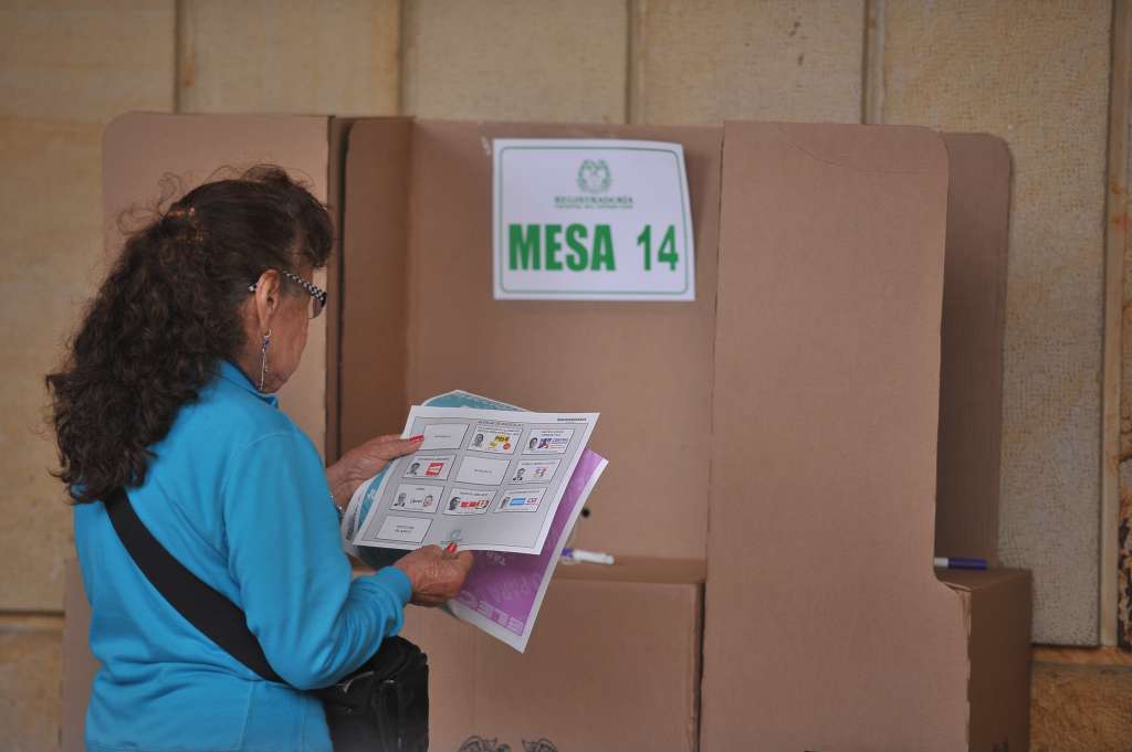 Jornada de elecciones regionales en Bogotá.