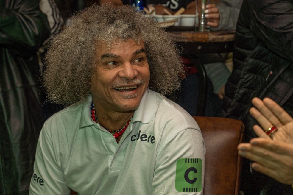 Carlos el 'Pibe' Valderrama, embajador de la casa de apuestas Codere.