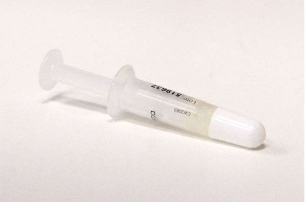Así se ve una ampolla de Apostradilo. En Europa, la caja con dos ampollas tiene un costo de $49 euros (alrededor de $150.000 colombianos). /  Instituto Urología y Medicina Sexual en Zaragoza
