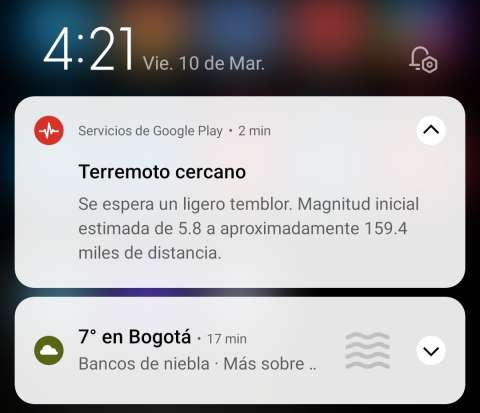 Aunque le llegó la notificación al celular, no se puede predecir un sismo