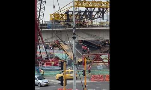 Emergencia en obra del puente de la calle 100 con av. Suba, IDU aclaró lo sucedido