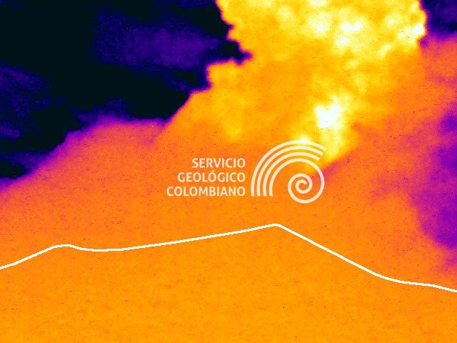 El volcán Puracé registró dos emisiones de ceniza que superaron los 700 metros de altura