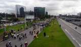 Por manifestaciones, se presentan congestiones sobre la Calle 26 en Bogotá