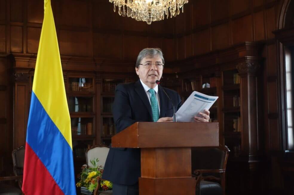 Carlos Holmes Trujillo, ministro de Relaciones Exteriores de Colombia. / Cortesía Cancillería