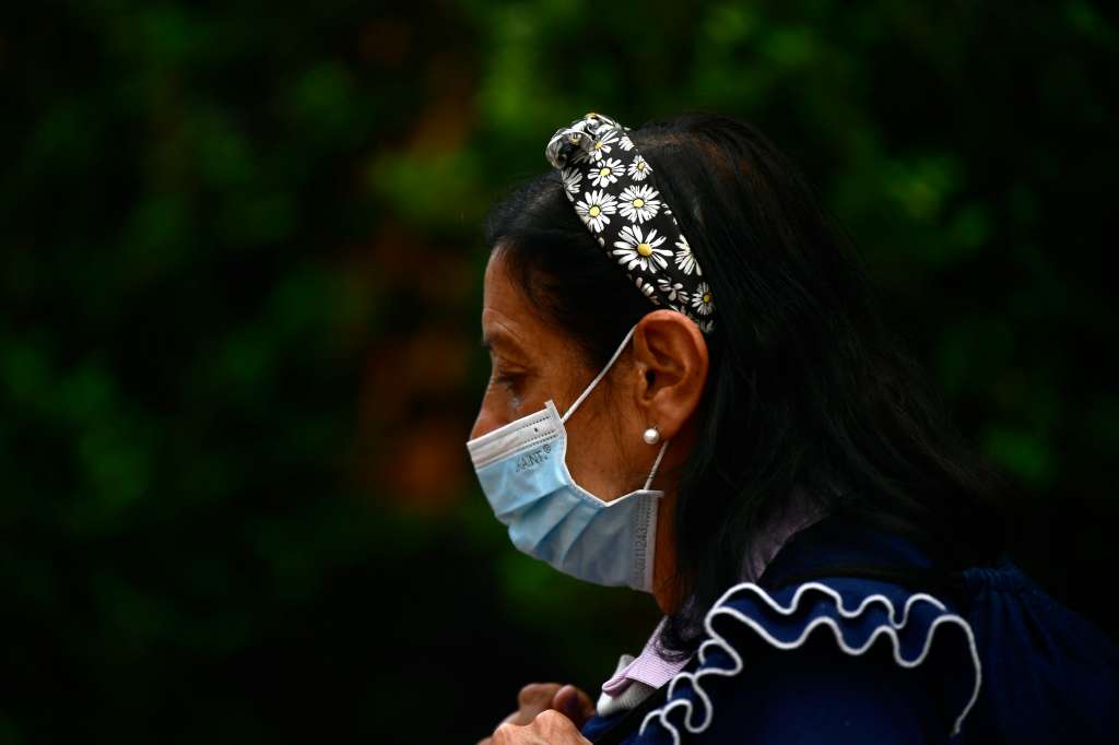 Tapabocas para prevenir el Covid-19 y ola de calor en Bogotá.