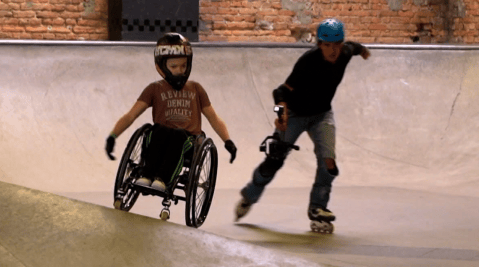 David Lebuser, el “skater” en silla de ruedas que brilla en Alemania