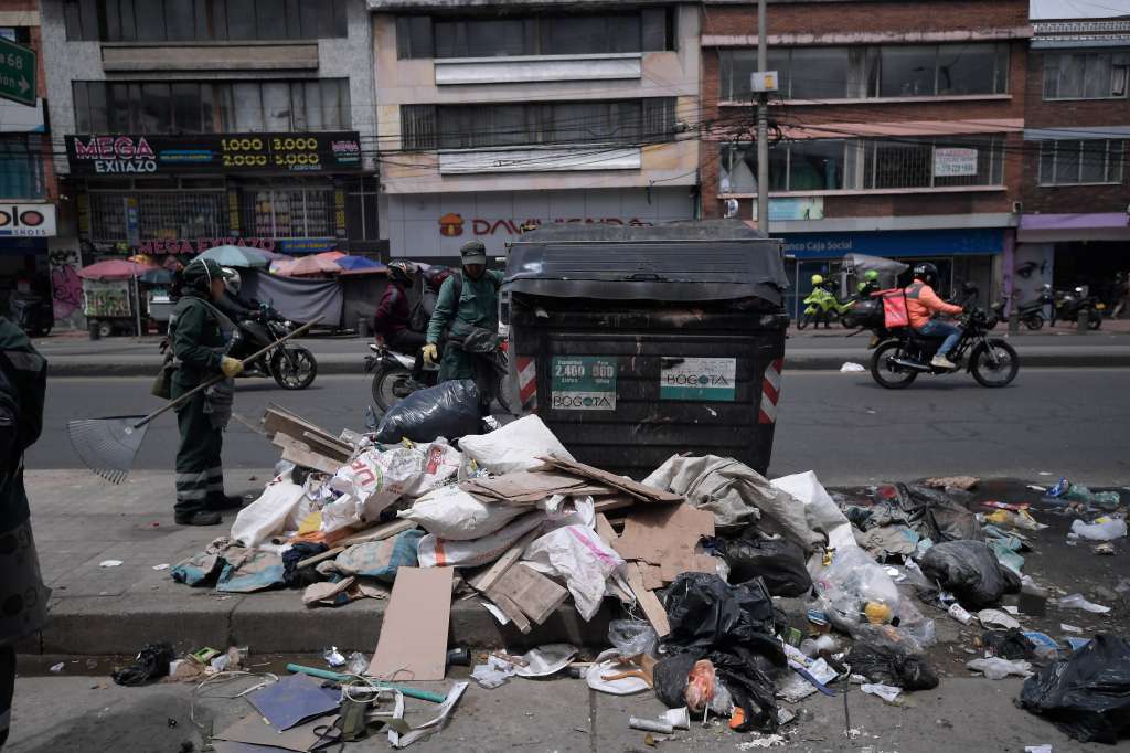 Crisis en la recolección de basuras en Bogotá.