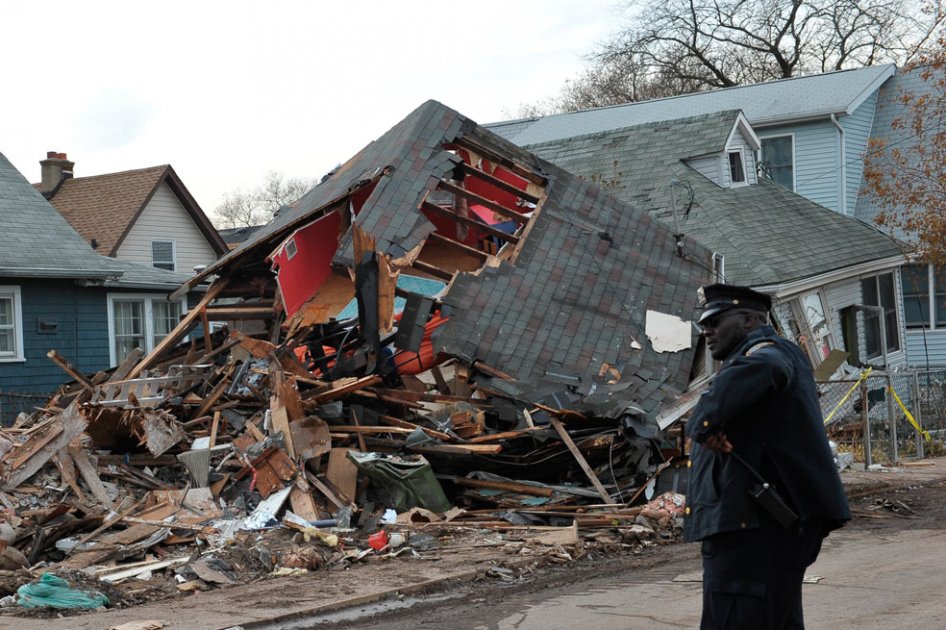 Destrozos dejados por la tormenta tropical Sandy. Foto: AFP