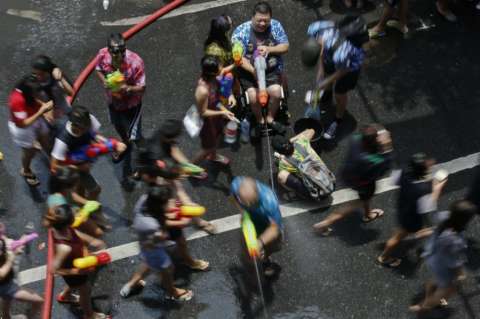Tailandia celebró el Año Nuevo con batallas de agua en las calles