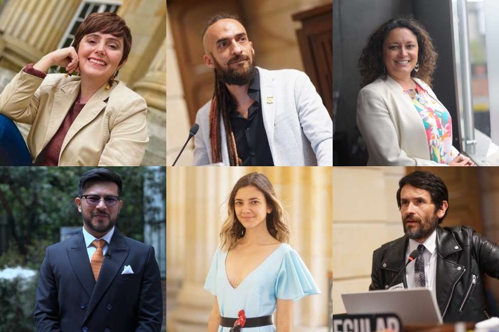 Entre los integrantes de la Comisión por la Diversidad del Congreso están Carolina Giraldo, Daniel Carvalho, Angélica Lozano, Andrés Cancimance, Susana Gómez y Juan Carlos Lozada.