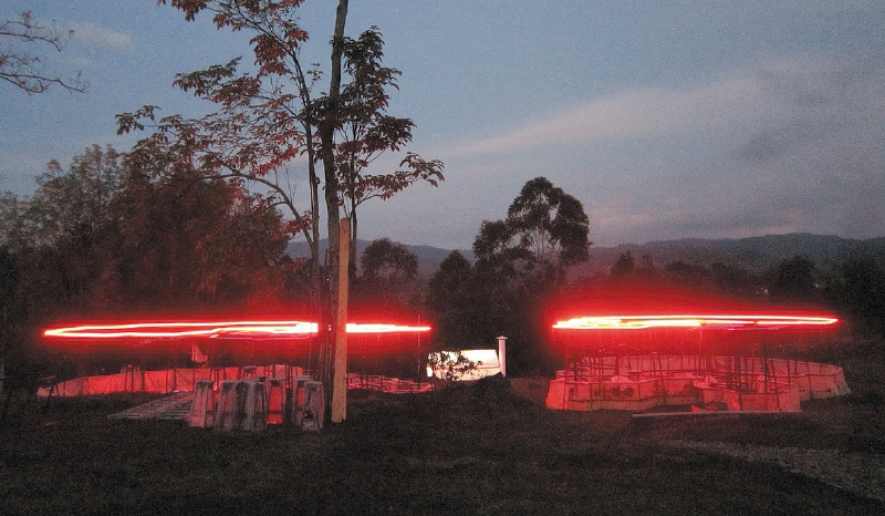 El proyecto “Gulgolet” es una escultura de carácter interactivo, desarrollada en zona rural de Cajibío, norte del Cauca, por el escultor Elías Heim.