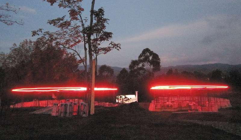 El proyecto “Gulgolet” es una escultura de carácter interactivo, desarrollada en zona rural de Cajibío, norte del Cauca, por el escultor Elías Heim.