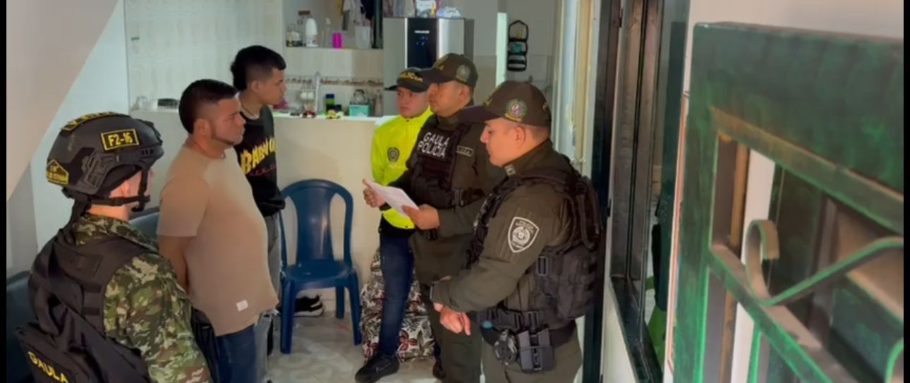 Captura presuntos miembros de banda “La Cordillera” en Piedecuesta