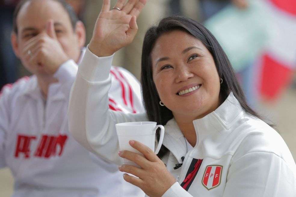 La candidata presidencial Keiko Fujimori celebró el tradicional “desayuno familiar electoral”, un evento que desde hace 30 años realizan los candidatos antes de votar.