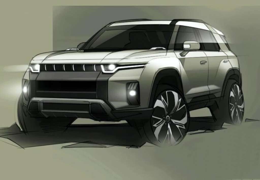 La J100 tendría la misma plataforma MESMA en al que viene construida la Korando e-Motion.