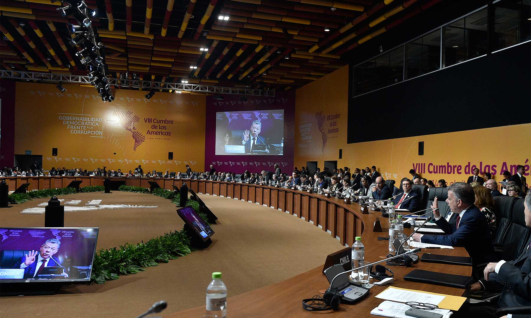 El presidente Santos en su intervención ante la Cumbre de las Américas. / SIG