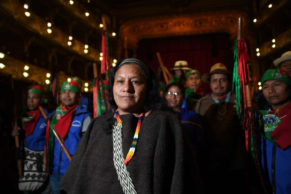 Lider del pueblo Nasa. Consejera de derechos humanos y paz de la organización nacional indígena de colombia.