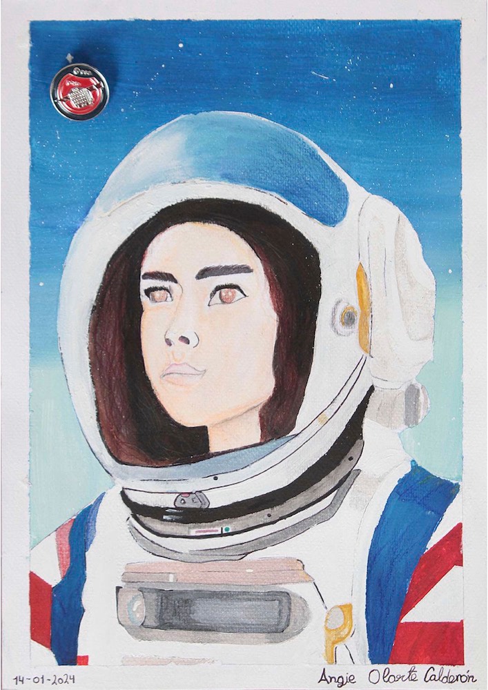Dibujo de Angie Olarte, finalista en la categoría de 9 a 11 años.