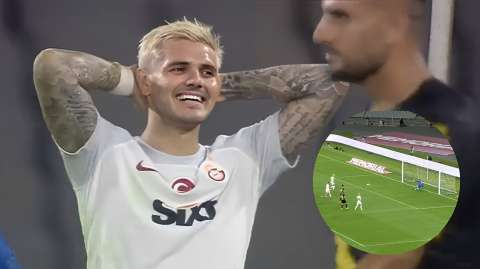 En video: el insólito gol fallado por Mauro Icardi con Galatasaray
