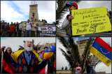 Imágenes: venezolanos protestan contra Maduro frente al Monumento a Los Héroes en Bogotá