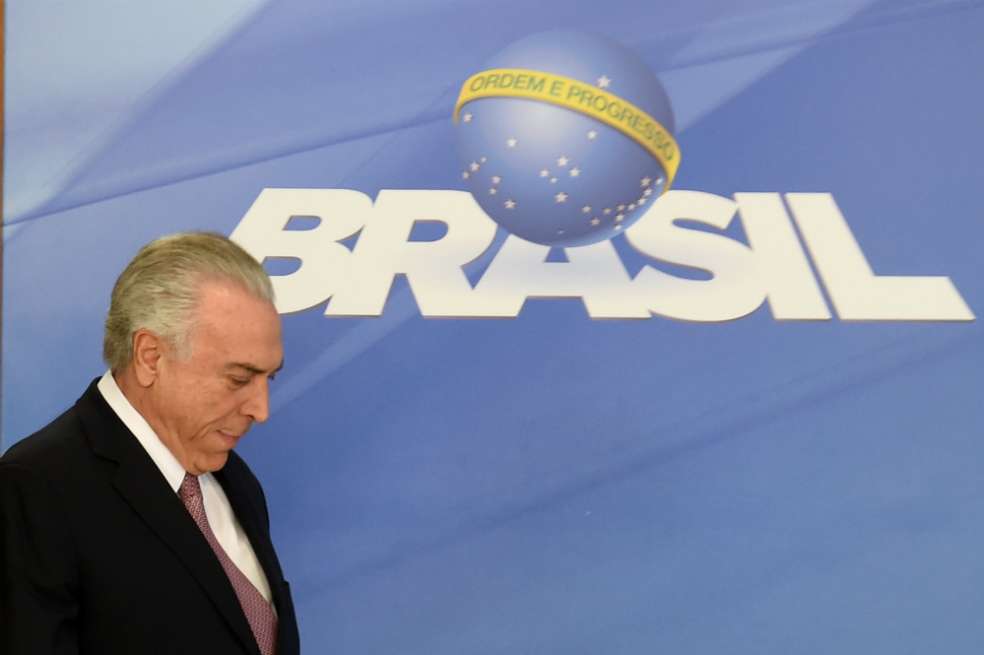 Michel Temer, de 76 años, presidente de Brasil. / AFP