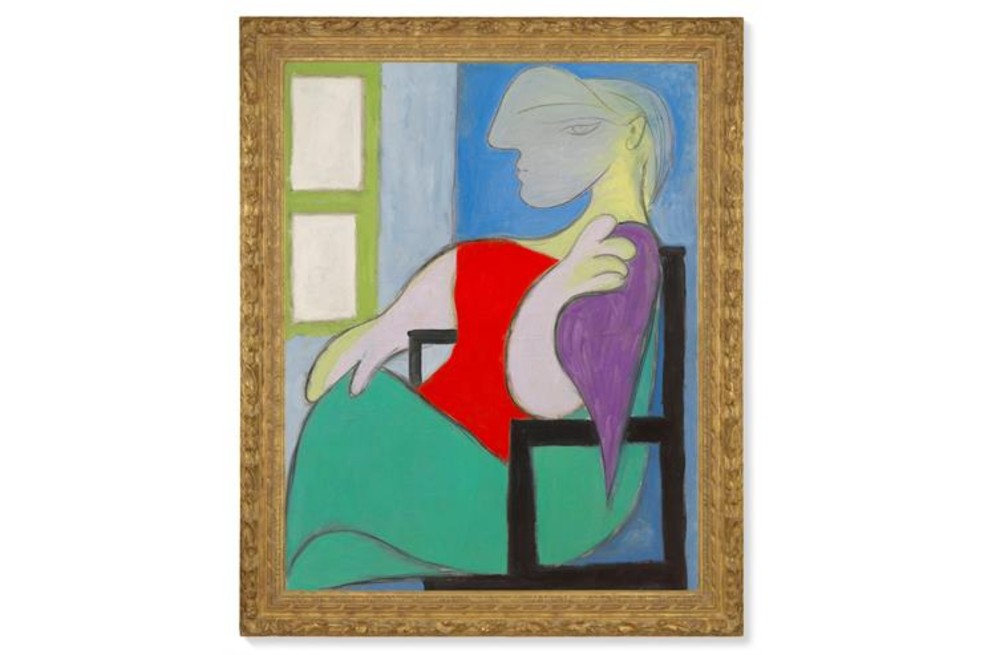 El cuadro "Mujer sentada junto a una ventana (Marie-Therese)", de Pablo Picasso, se vendió el jueves por 103,4 millones de dólares en la casa de subastas Christie's de Nueva York.