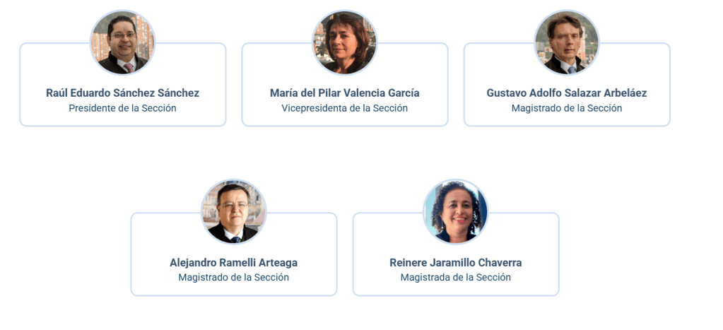 Sección de Ausencia de Reconocimiento de Verdad y de Responsabilidad de los Hechos y Conductas.