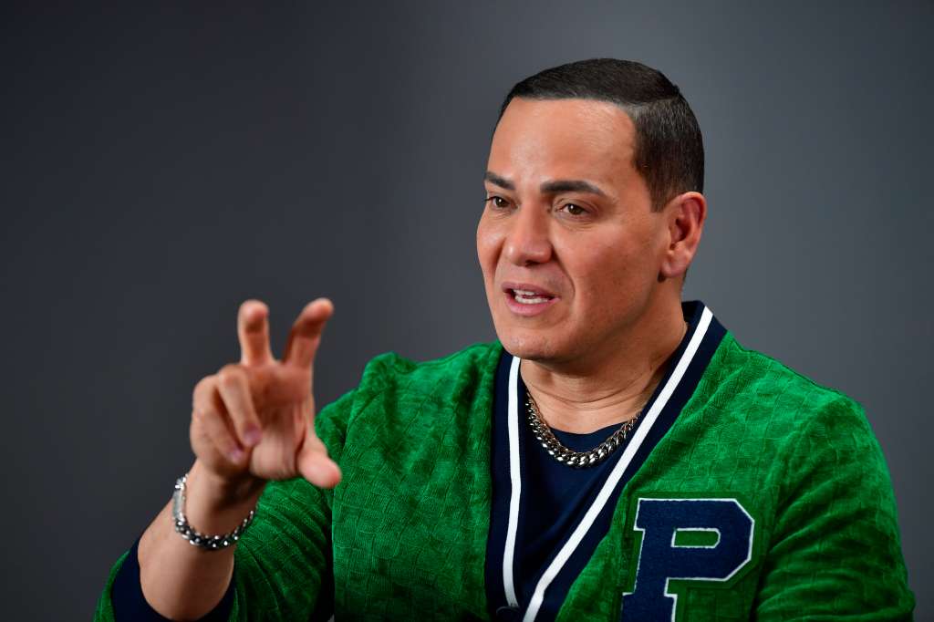 Cantante de Salsa durante entrevista para El Espectador