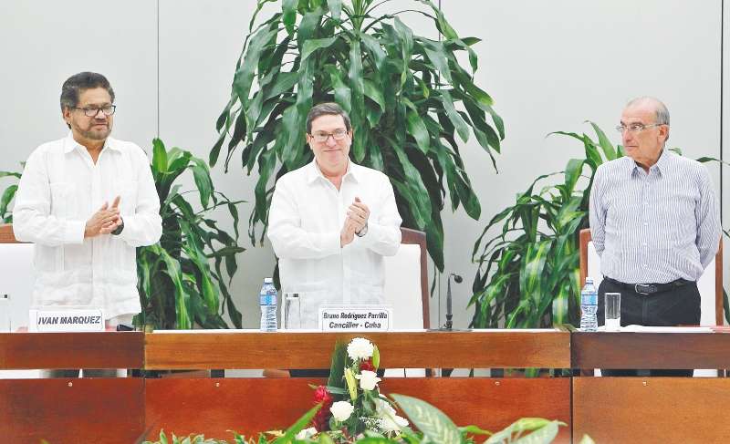 El nuevo acuerdo con las Farc lo dio a conocer el Gobierno el pasado 12 de noviembre. / EFE