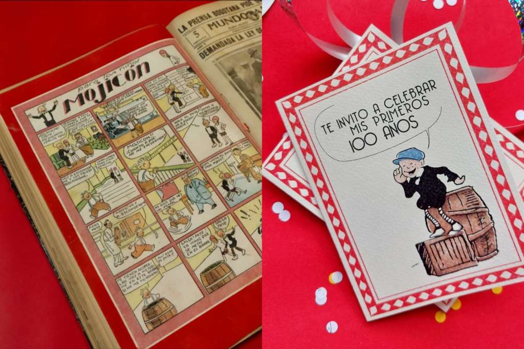 Mojicón fue la primera tira cómica en Colombia, diseñada por Adolfo Samper y publicada en el periódico Mundo al día.