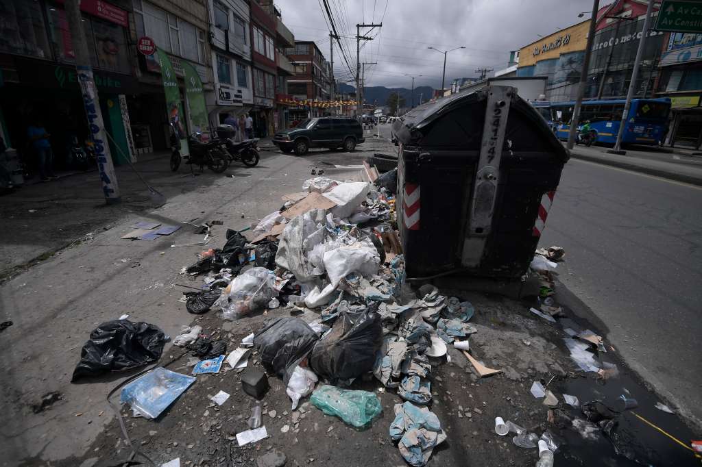 Crisis en la recolección de basuras en Bogotá.