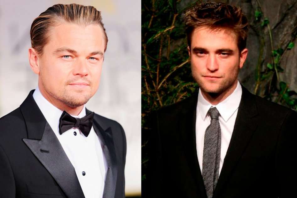 Los actores Leonardo DiCaprio y Robert Pattinson.