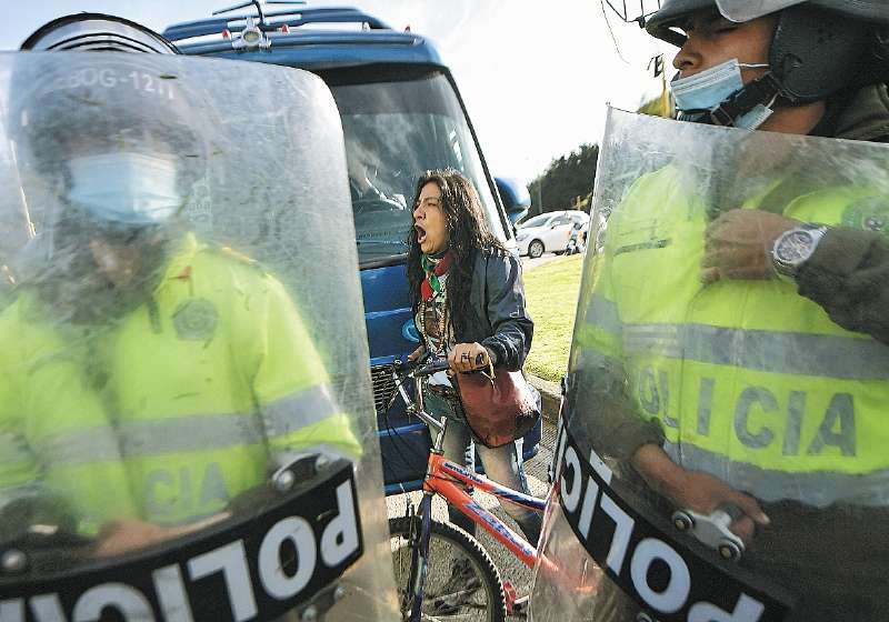 Además del centro, también hubo choques en Suba y Kennedy.