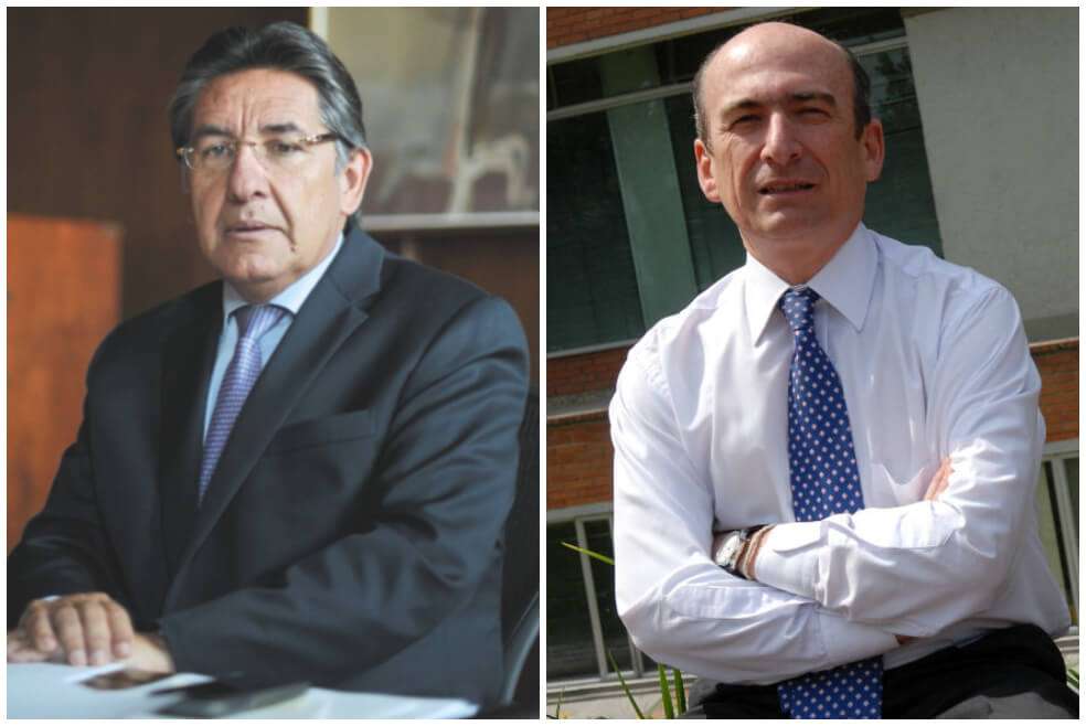 La revelación de las grabaciones hechas por el contralor de la Ruta del Sol II, Jorge Enrique Pizano (derecha) fueron el episodio más adverso que vivió Néstor Humberto Martínez en la Fiscalía. / El Espectador