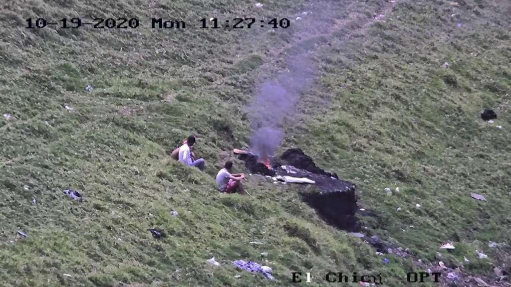 Las personas lograron extraer aproximadamente dos kilos de cobre, a través de la quema sobre un área de tres metros cuadrados alrededor del río.