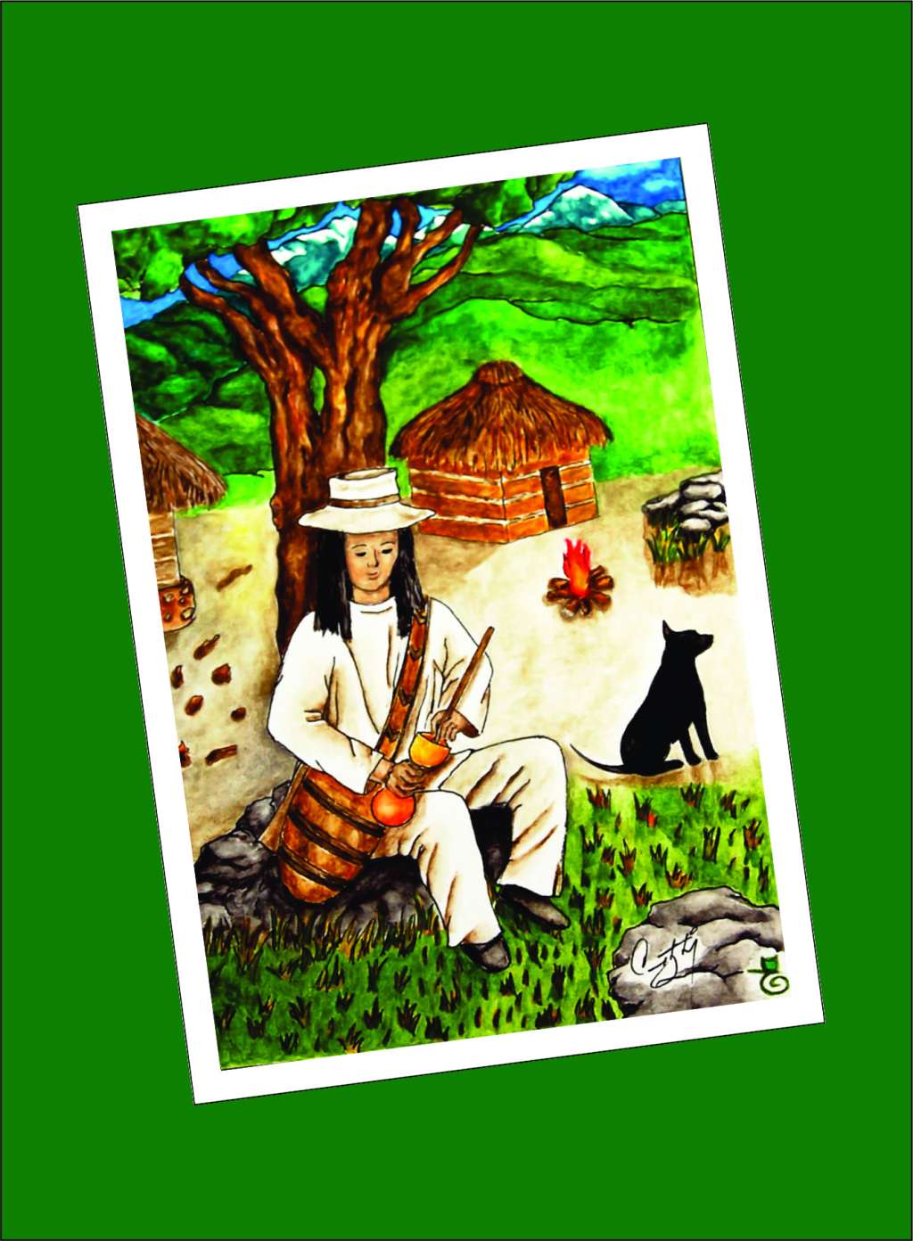 Foto: postal "Los Wiwa - Sierra Nevada de Santa Marta"
