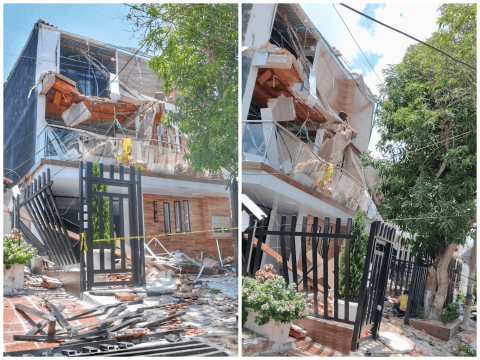 Un hombre murió tras el desplome de una casa en el barrio Olaya de Barranquilla