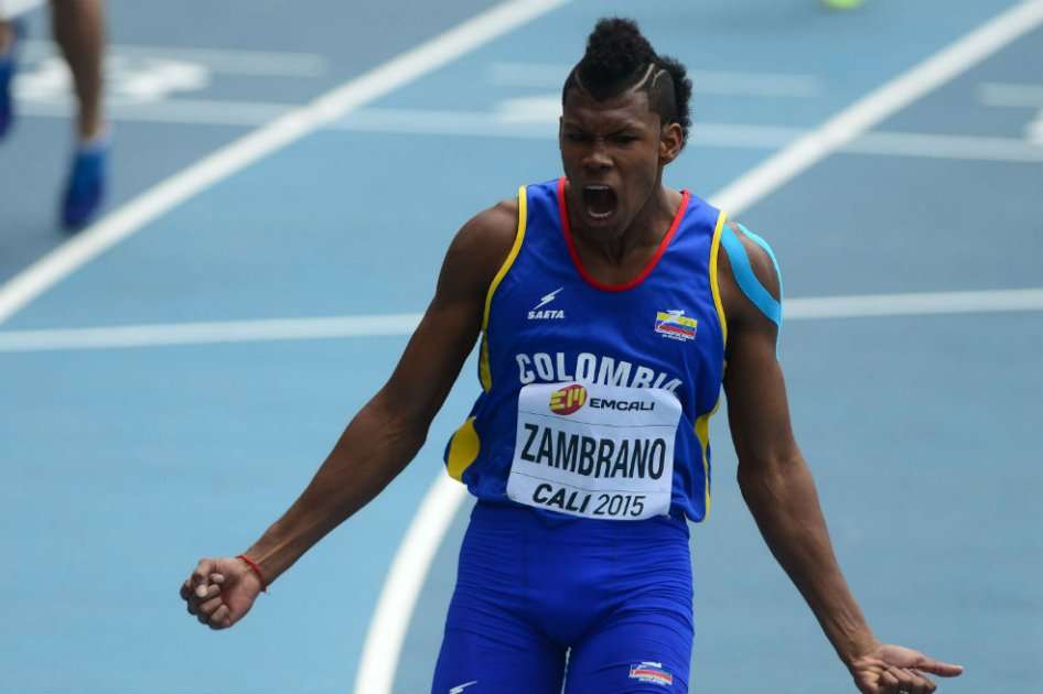 Anthony Zambrano clasificó a la semifinal de 400 metros planos en el Mundial Juvenil de Atletismo. Foto: Prensa Mundial de Atletismo de Menores.