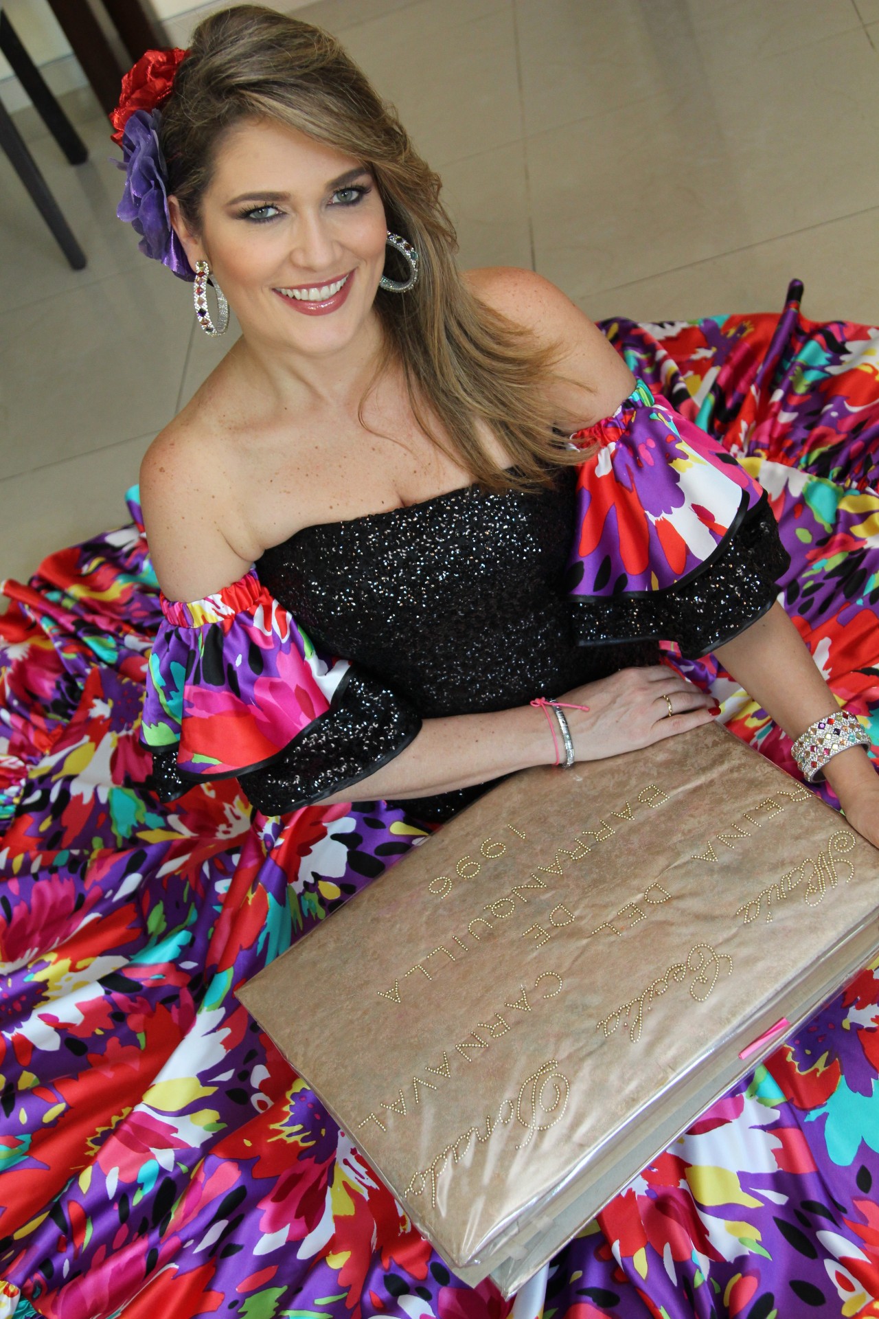 María Cecilia Donado, reina del Carnaval de Barranquilla 1996