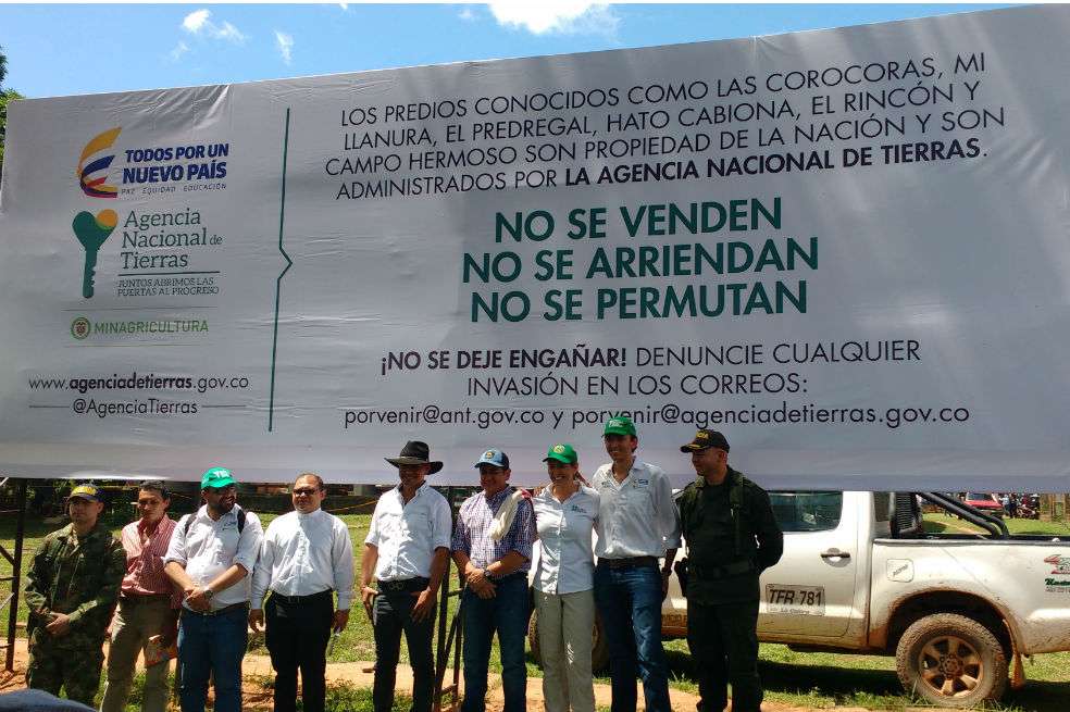 La Agencia Nacional de Tierras hizo presencia en El Porvenir en 2016.
