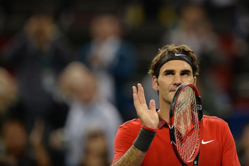 Roger Federer, a cuartos de final del Masters 1000 de Shanghái. //AFP