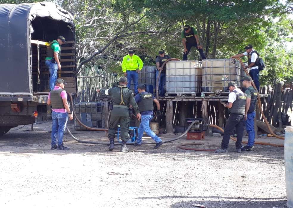 La Guajira es uno de los departamentos donde más se registra contrabando de hidrocarburos. / Cortesía Policía Fiscal y Aduanera.