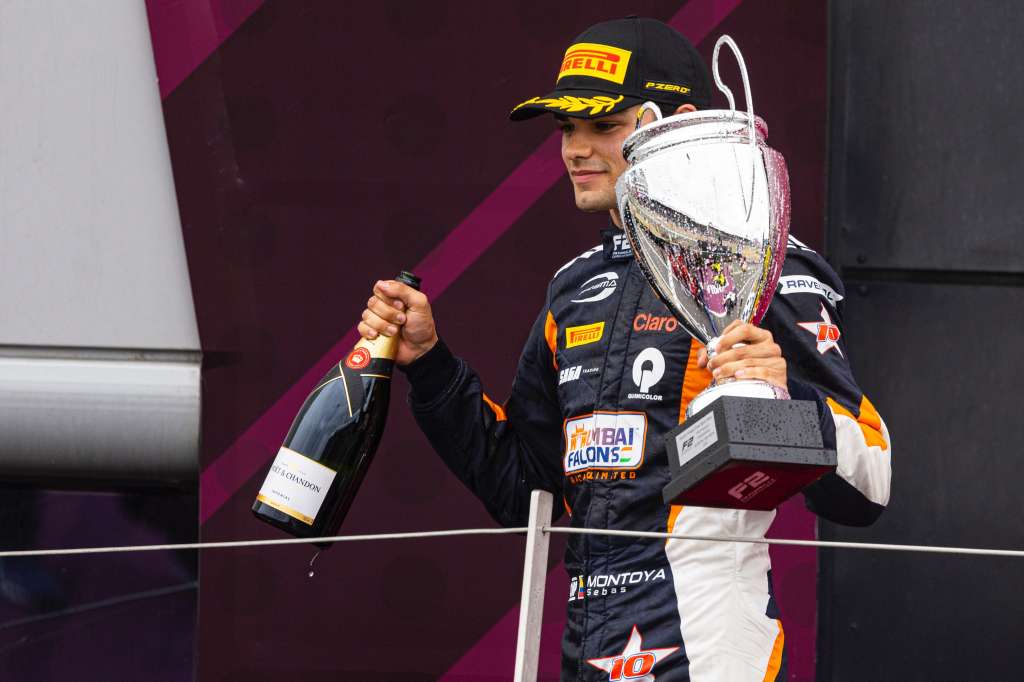 Sebastián Montoya, segundo en la carrera esprint de Silverstone de la F2.