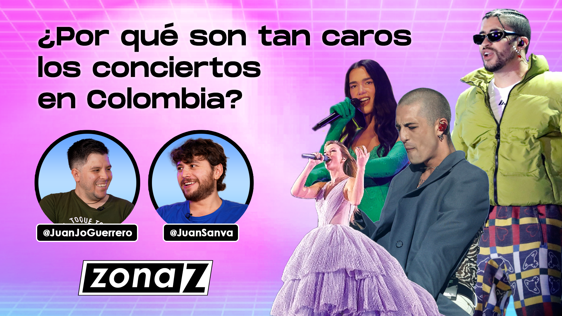 Juan José Guerrero, creador de contenido sobre conciertos en Colombia, invitado a Zona Z.