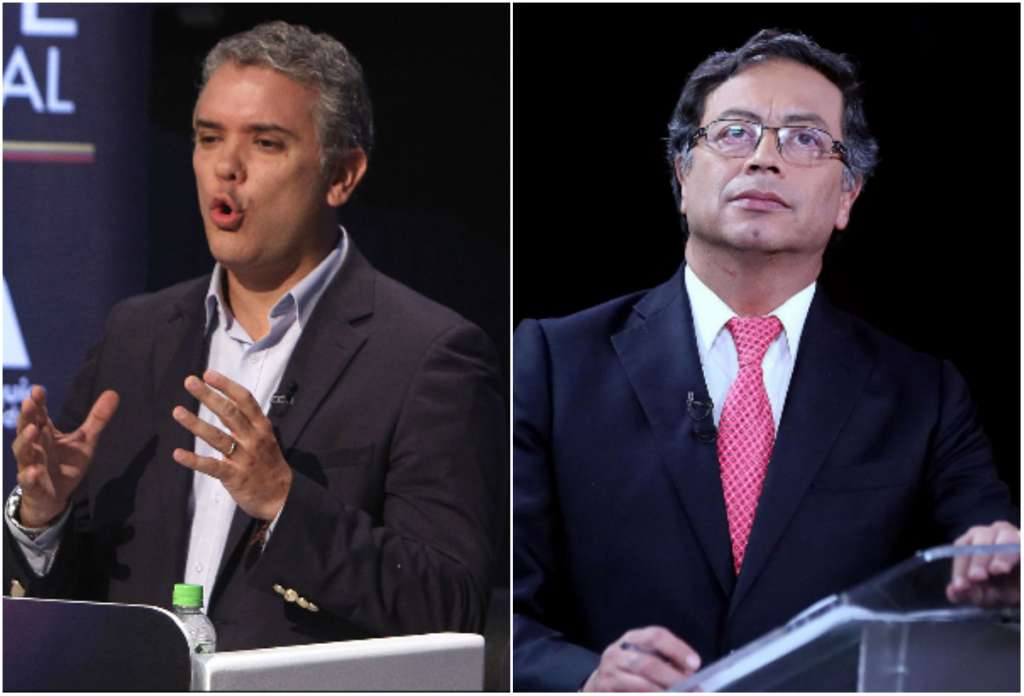 Candidatos Iván Duque y Gustavo Petro.  / Archivo
