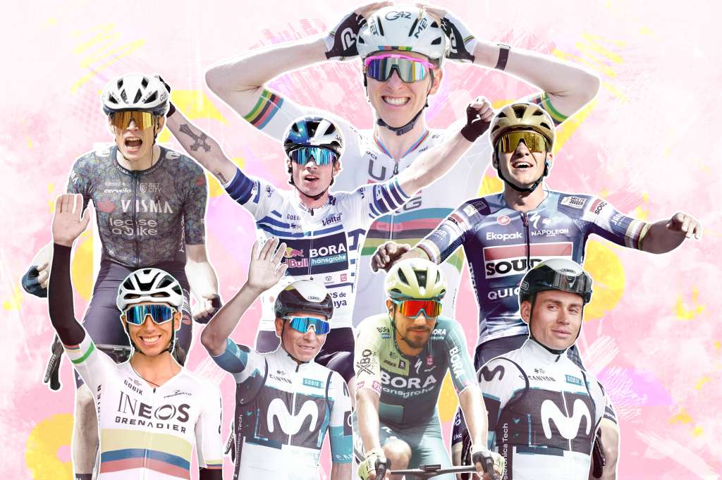 Tadej Pogacar, Jonas Vinegaard, Primoz Roglic y Remco Evenepoel lideran el panorama del ciclismo mundial.