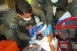 Joven dio a luz en helicóptero de la Fuerza Aérea