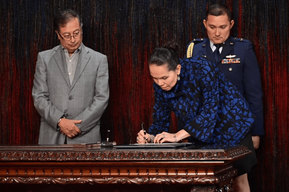 Astrid Rodríguez, ministra del Deporte, es la segunda persona que lidera ese cargo en la administración del presidente Gustavo Petro.