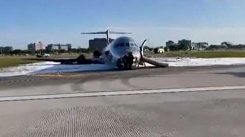 Investigadores viajan a Miami para esclarecer el caso del avión que se incendió
