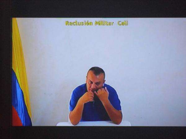 Pedro Antonio Gámez Díaz durante el juicio oral condenatorio / Colombia Informa